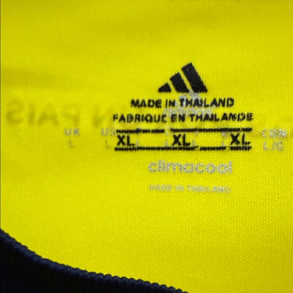 adidas Men’s Yellow Colombia National Team Jersey with Navy & Red Accents - Picture 2 of 8